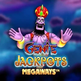 Logo of Genie Jackpots Megaways from Blueprint Gaming at BetCrown Casino