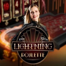 Live Casino logo of Lightning Roulette from Evolution at BetCrown Casino