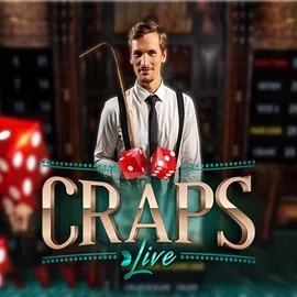 Live Craps slot icon by Evolution, available at BetCrown Casino